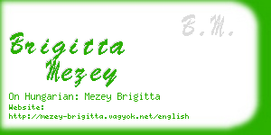 brigitta mezey business card